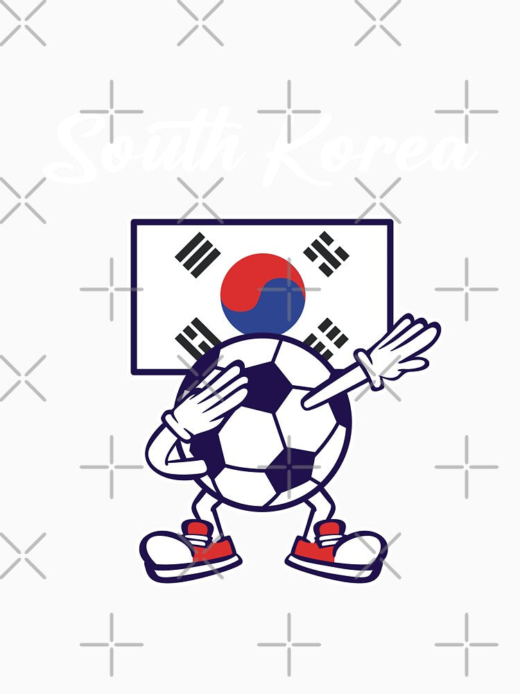 SOUTH KOREA - Dabbing Football Soccer Ball - SOUTH KOREA Flag by Darling DeDe