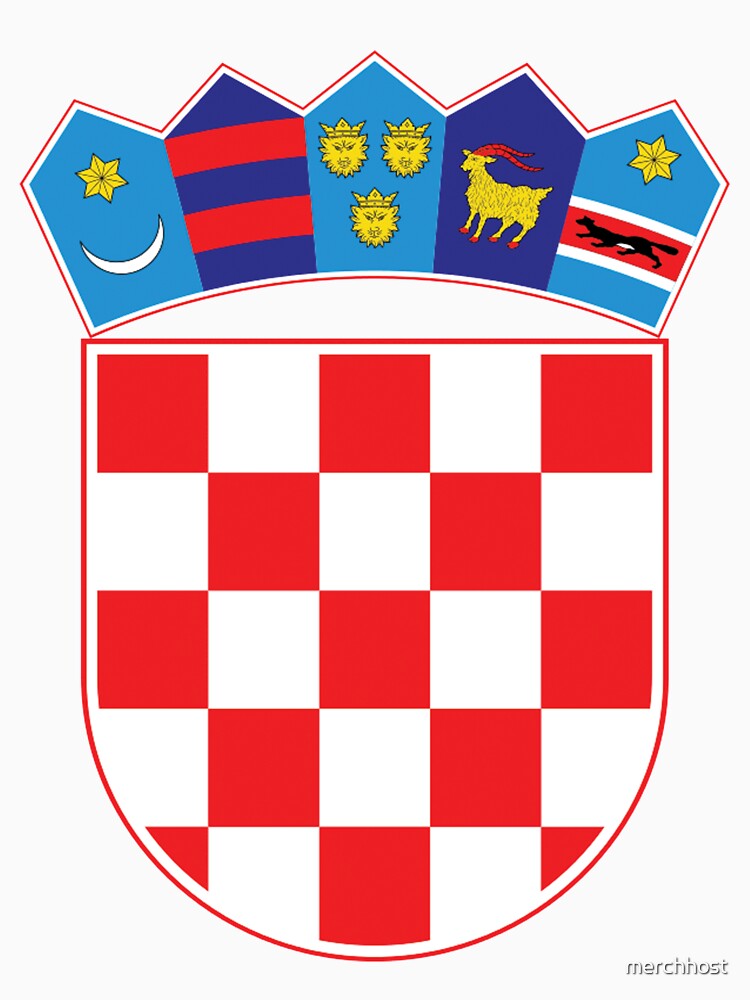 Croatia Hrvatska Original Coat of Arms Design by merchhost