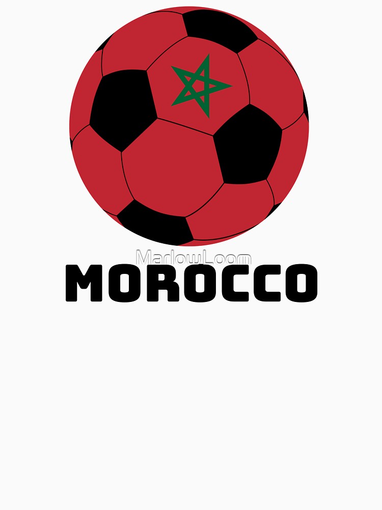 Morocco Football Morocco Gift Sport T-Shirt by MarlowLoom