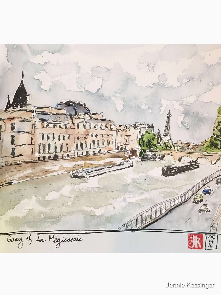 Paris Seine River by Jennie Kessinger