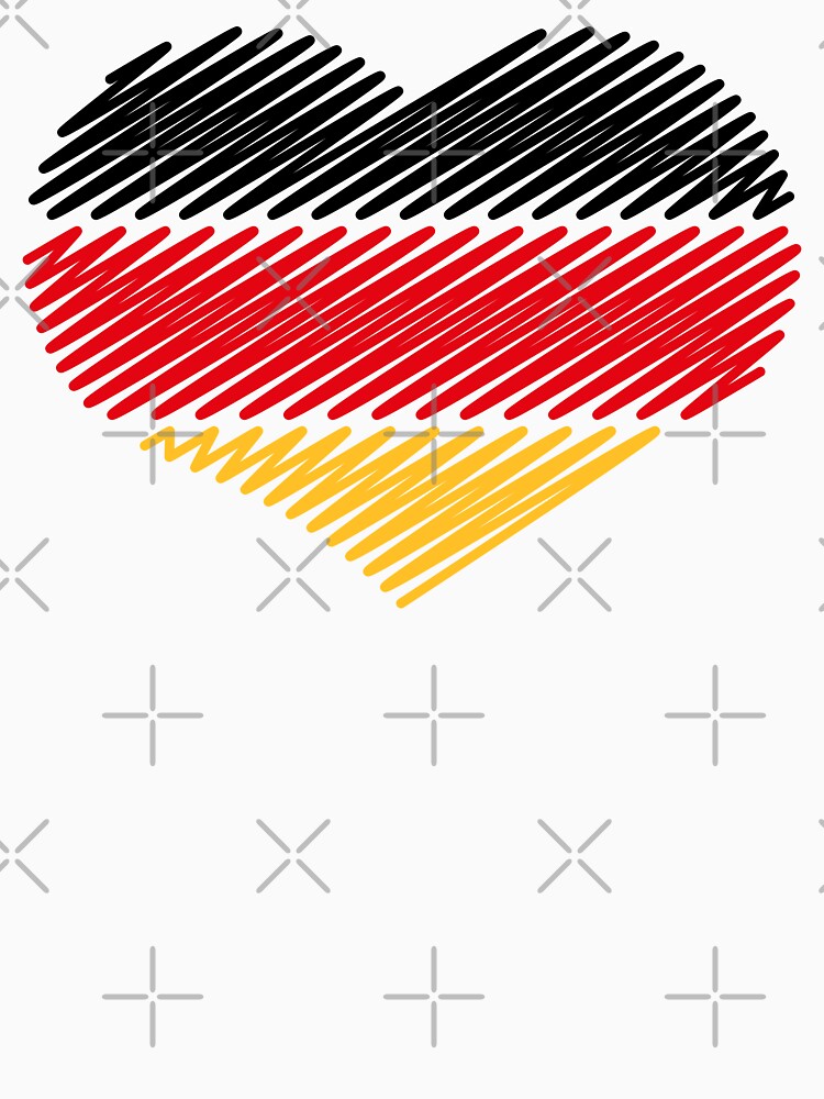 Heart - Black Red Gold (Germany / Flag / Scribble) by MrFaulbaum