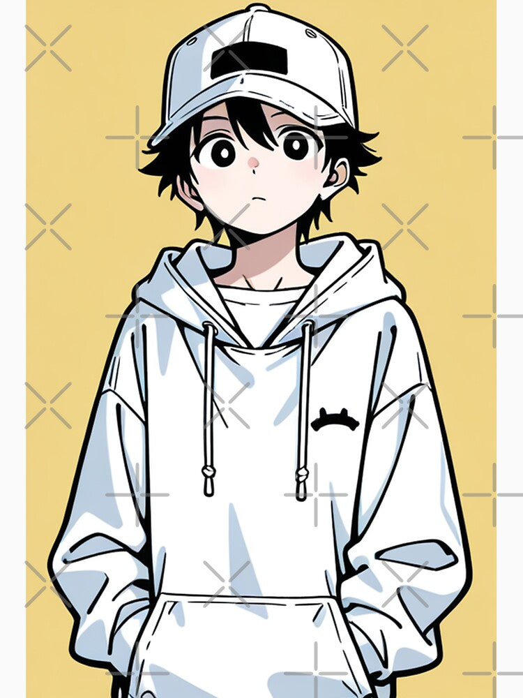 Fashion - look man white hoodie by AnimeShin
