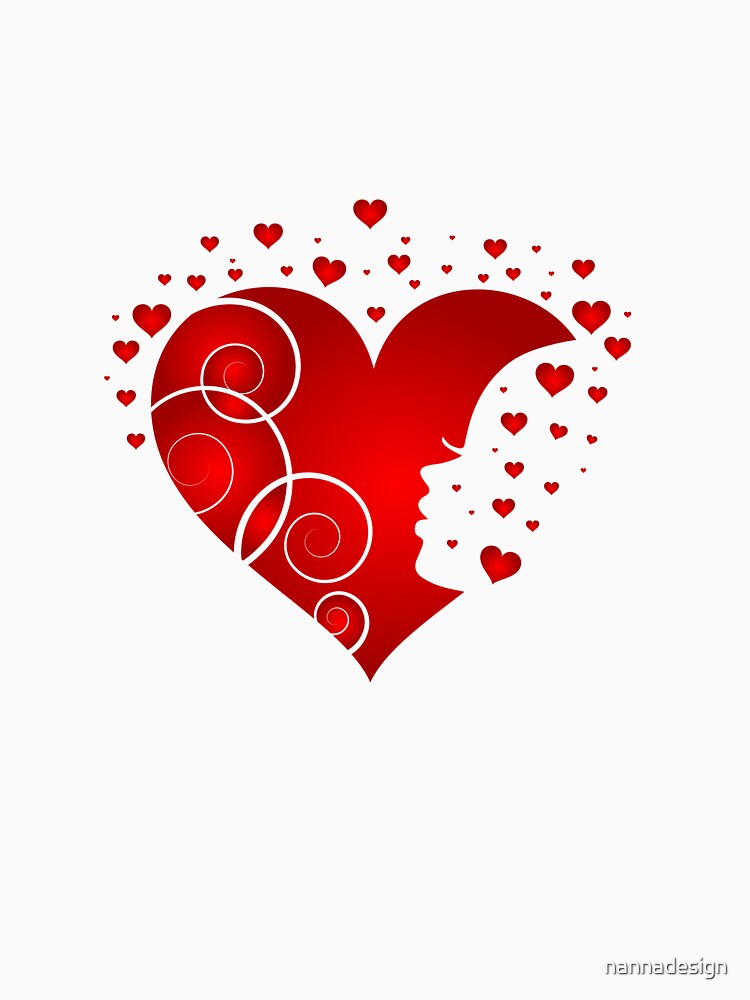 red hearts by nannadesign