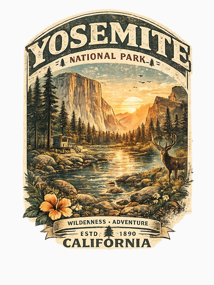 Retro Yosemite National Park Graphic by EPICTEES26