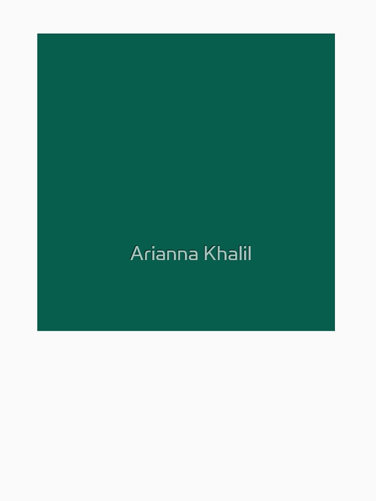 Solid Dark Teal by Arianna Khalil