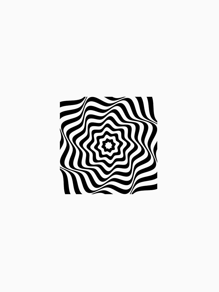 Hypnotic Black Spiral Pattern by FunnyStyleLine