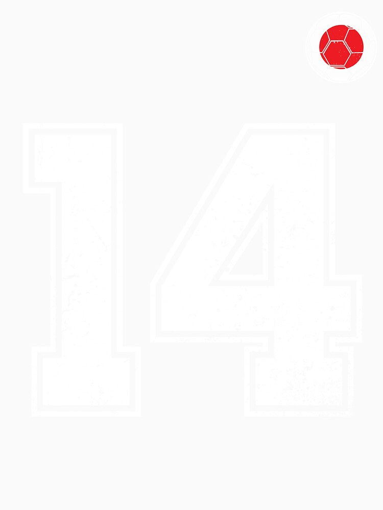 Japan Soccer Number 14 Vintage Sports Fan by LiviuGligoros
