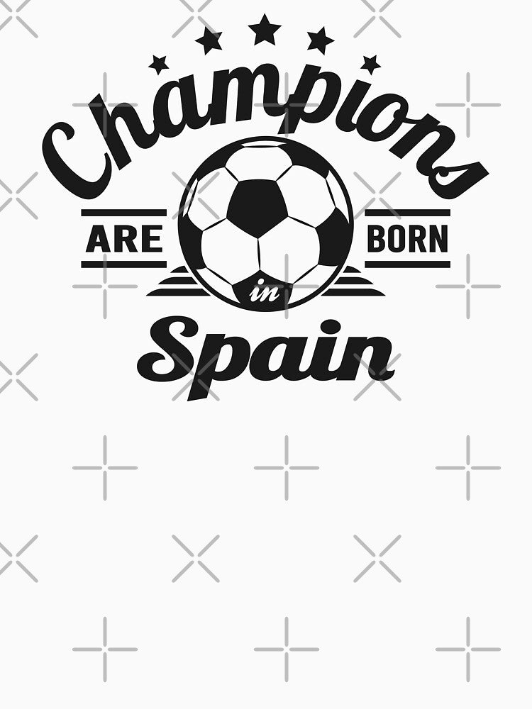 Champions Are Born In Spain , football fans vintage gift by lamjar-art