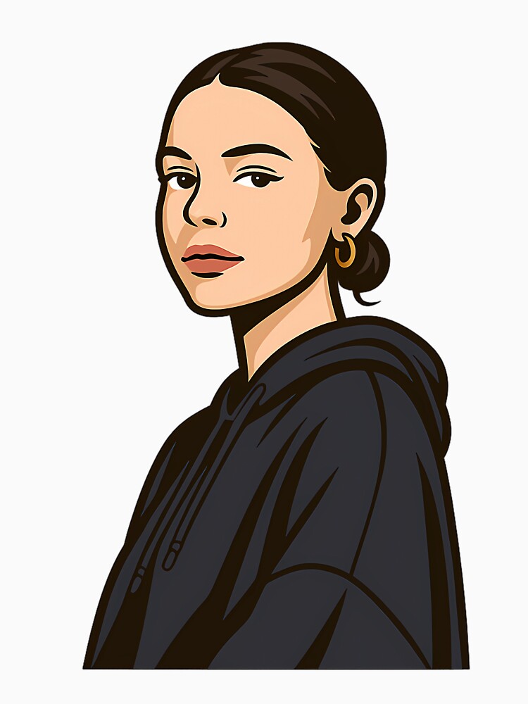 Nina Chuba  Minimalist Streetwear Portrait Art by mnkfaiye