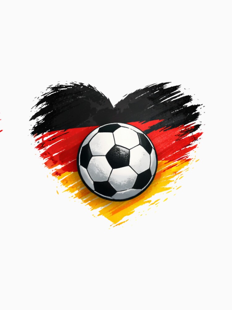 Germany Heart Soccer Design | FIFA 2026 German Football Fan by YASboutik