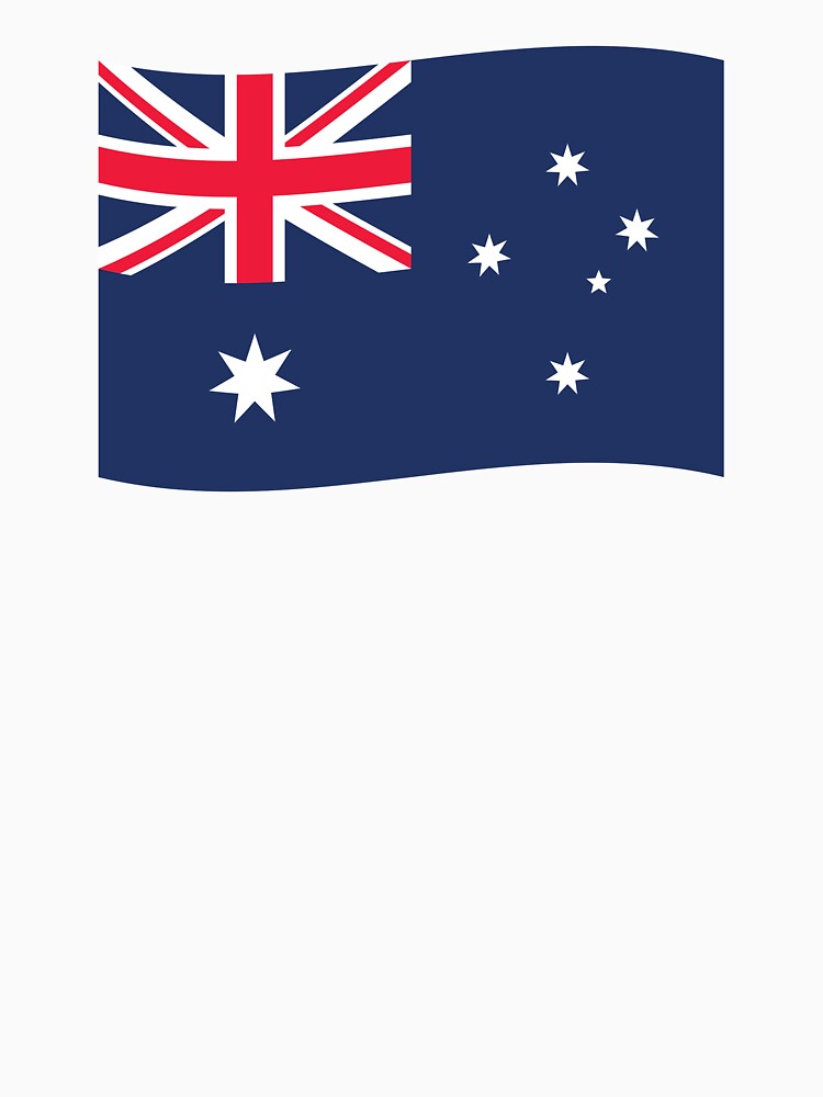 Australia Wave Flag (On White) by STUDIO-72