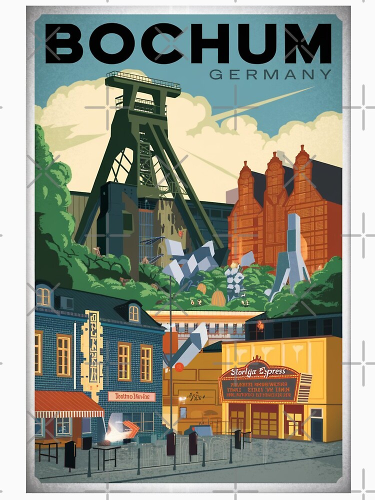 Bochum Vintage Travel Poster by TravelerRat