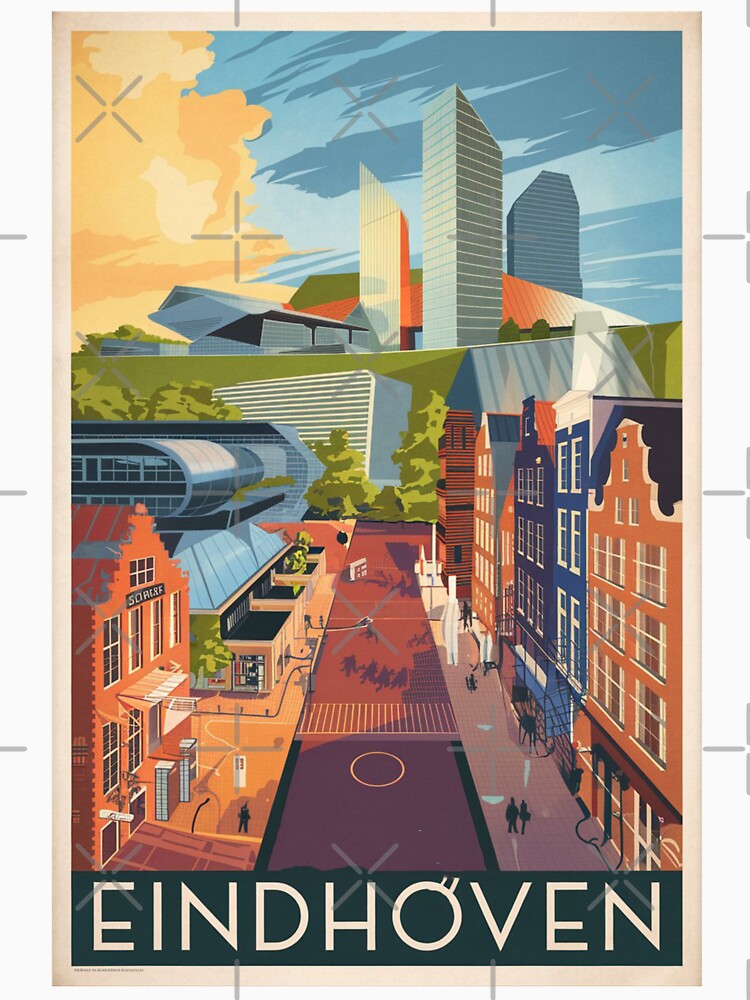 Eindhoven Vintage Travel Poster by TravelerRat