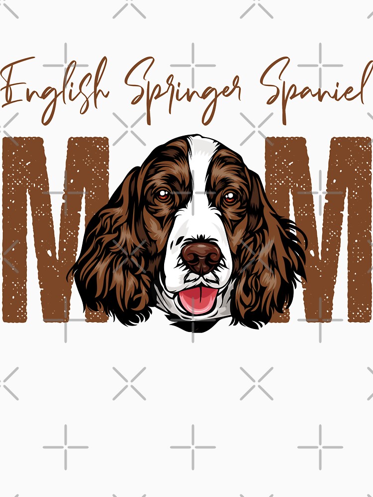 English Springer Spaniel Mom, Dog Mom Shirt, Gift idea for English Springer Spanieln  owner, Slim Fit T-Shirt by ayotees
