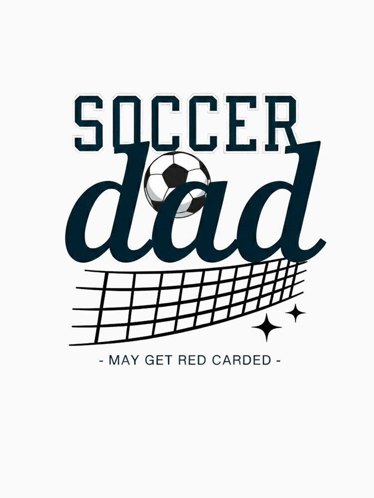 Soccer Dad Humor — Funny Soccer Ball and Goal Net Sports Illustration by Colorful-Garden