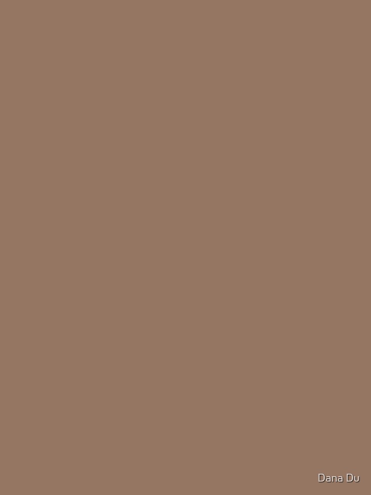Mocha Brown solid color by Dana Du