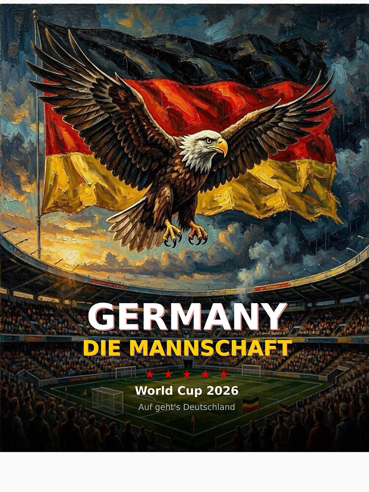 Germany Die Mannschaft - World Cup 2026 Soccer Fan Tee by SunnyDesign82