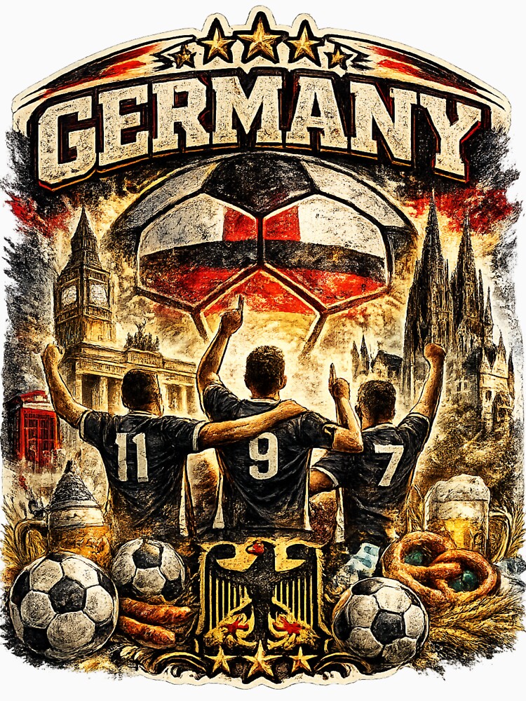 Germany Soccer 2026 Football Fan Gift Die Mannschaft by UrbanPrintVibes