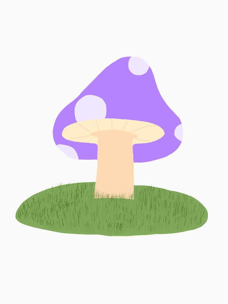 Purple Mushroom by Artsyly