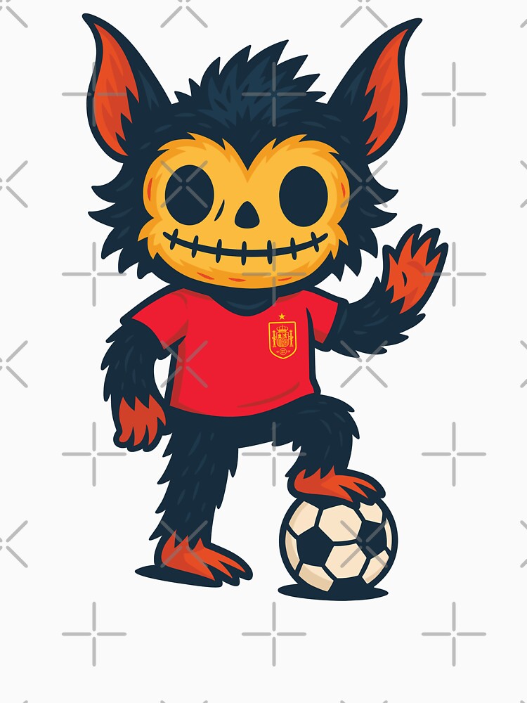 Creepy Cute Monster – Spain Soccer Edition by Weasel Graphix