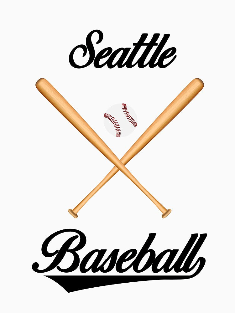 Seattle Baseball T-Shirt for Men and Women by AllStarMerch
