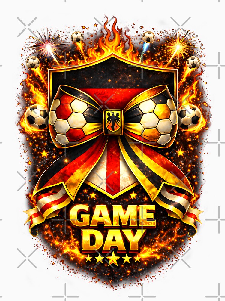 Germany Game Day Soccer Bow Crest Design – Bold Energy Sports by MuniraWearify