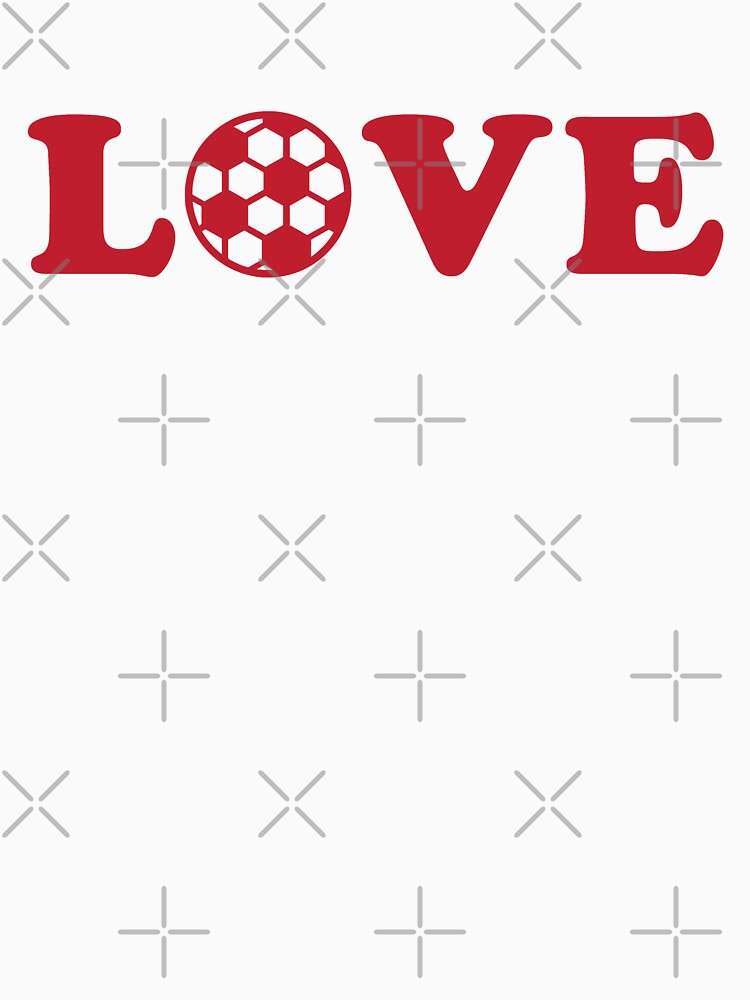 I Love Soccer Red by cmd-art