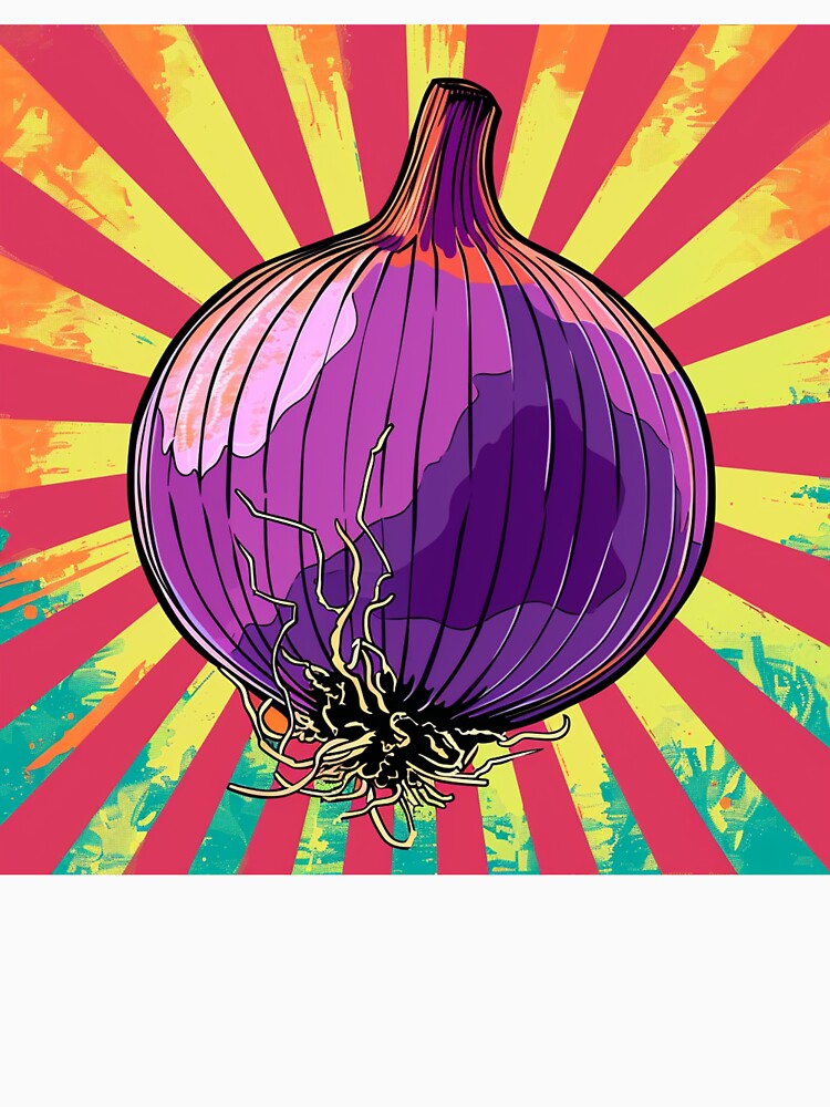 Red Onion Pop Art 4 by AstroRisq