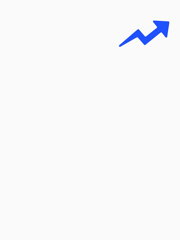 TRENDING UP ARROW (BRIGHT BLUE) by Top10Designs