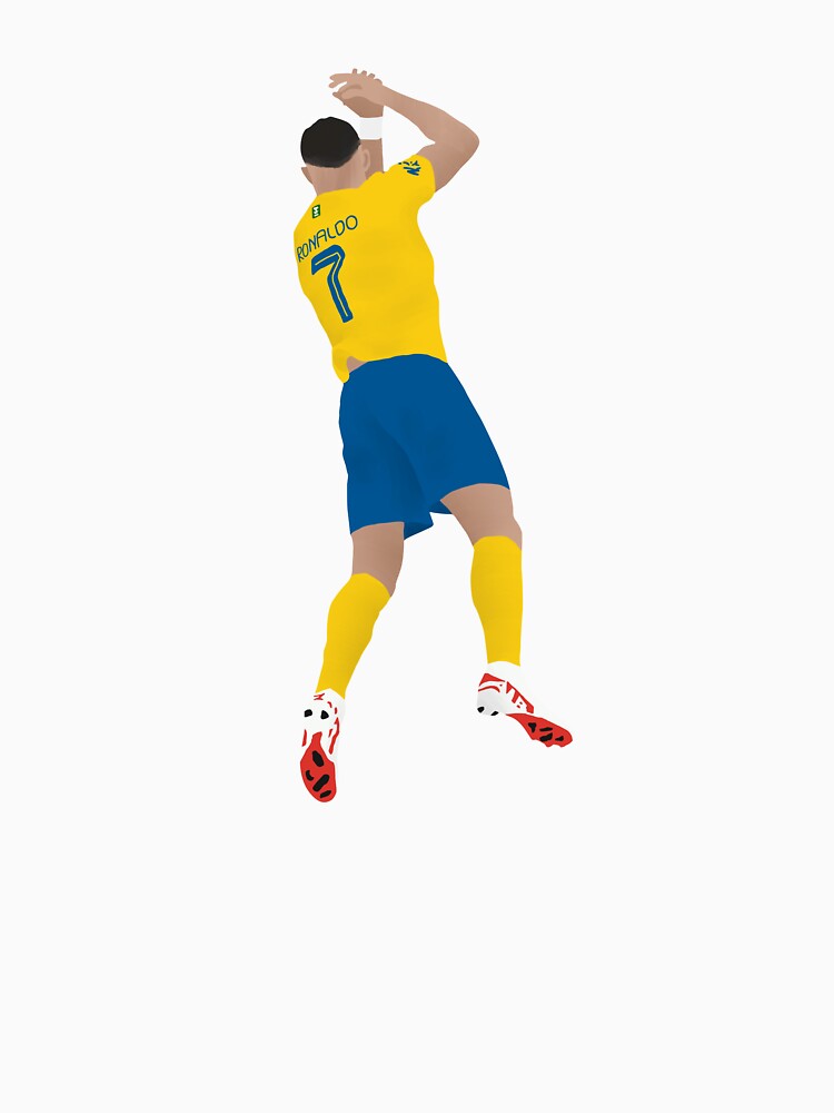 Cristiano Ronaldo Celebration al-Nassr Drawing by thalisons