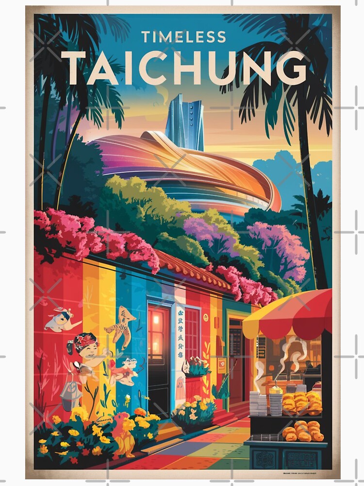 Taichung Vintage Travel Poster by TravelerRat
