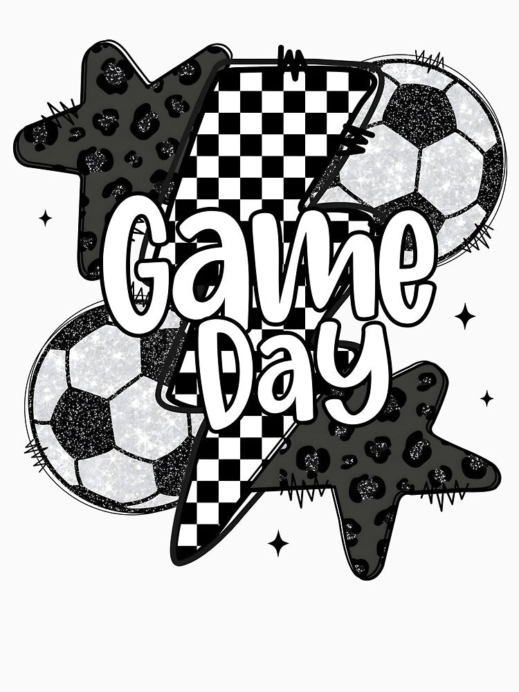 Soccer, Game Day Soccer, Retro Checkered Soccer by Ivanbrockhouse