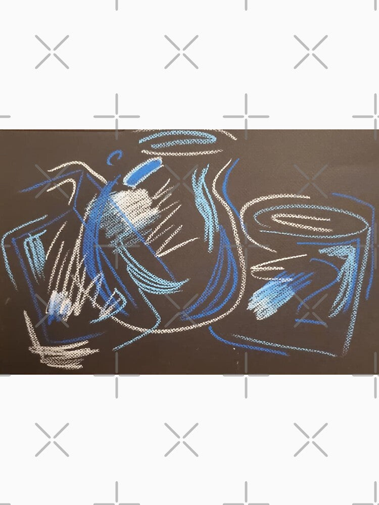 Abstract Blue and White by Quirky. Min