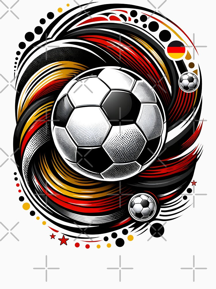 Football Germany Team Abstract Flag Ball Euro by Infinitee8hirts