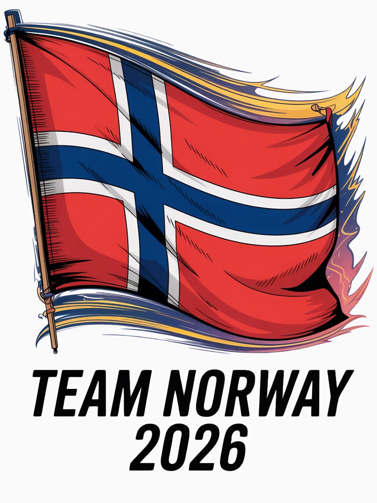 Team Norway 2026  Soccer Fan T-Shirt V4 by DBWStudios