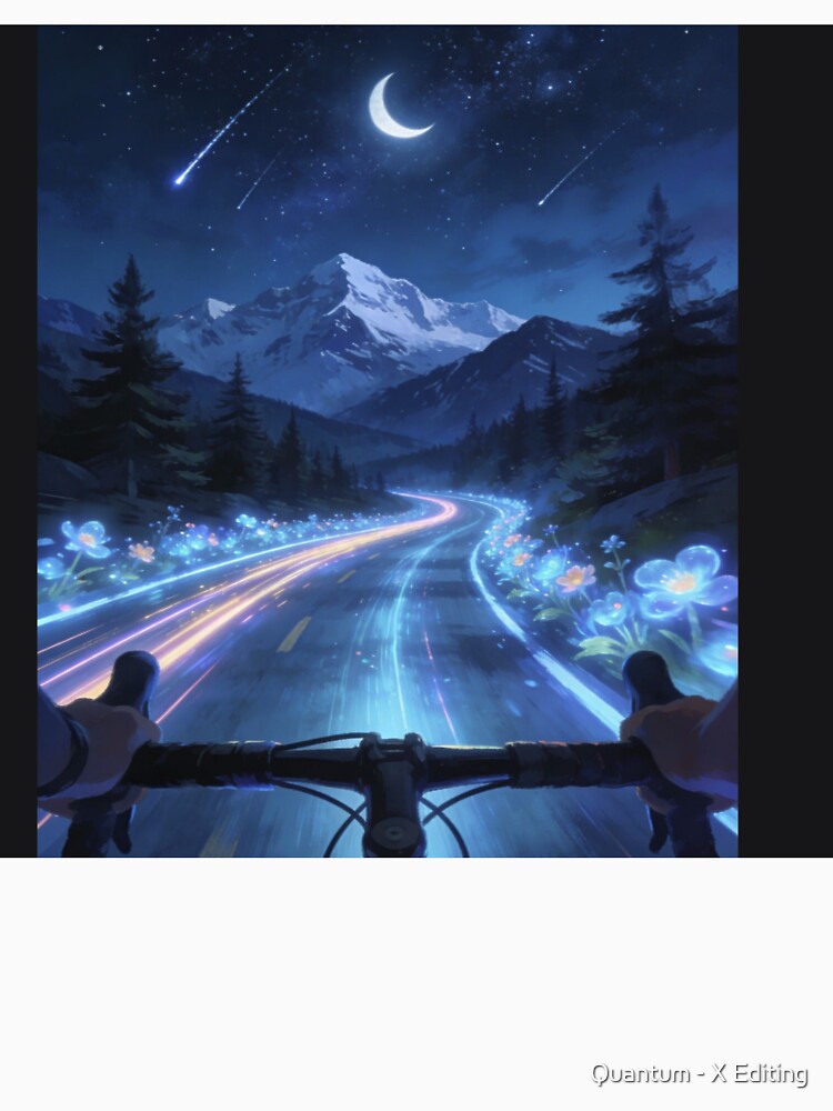 moon lit ride on the bike by quantum X