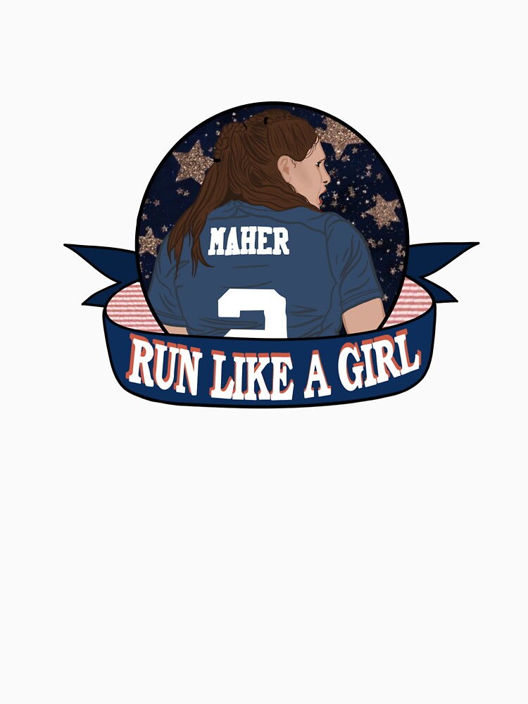 Ilona Maher Jersey Run Like a Girl Rugby Sevens USA Sticker Sticker by Bayleigh  Garlin
