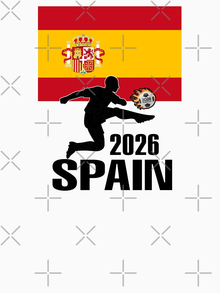Spain Soccer T-shirt 2026 by benchpod47