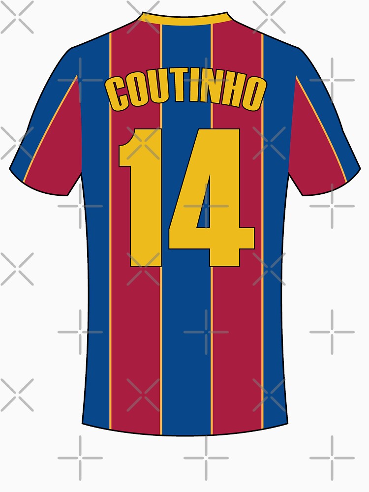 Barcelona football jersey number 14 by Justtrendytees