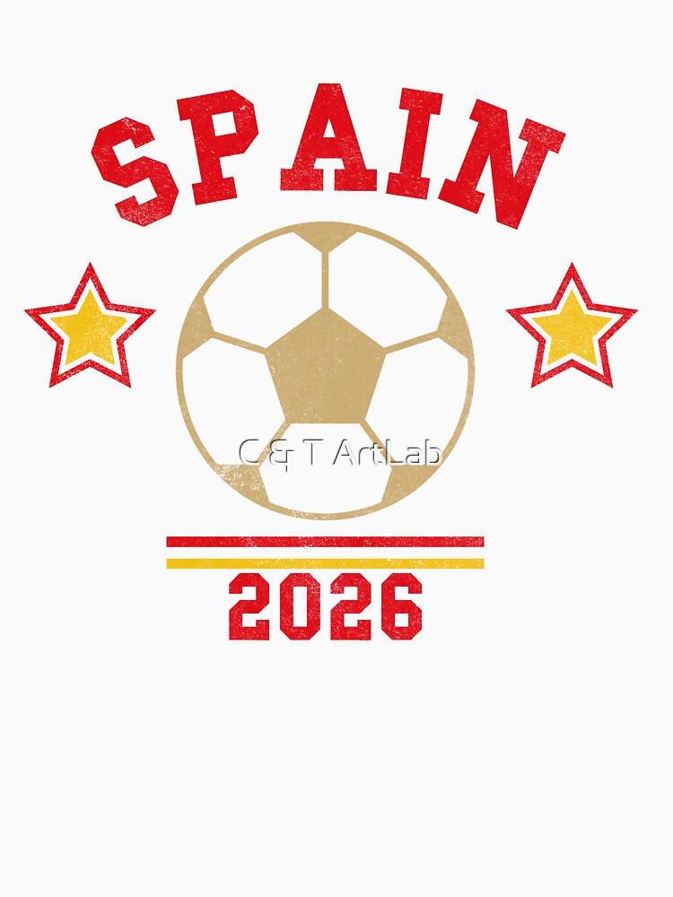 Spain 2026 — Vintage Soccer Tee by C & T ArtLab