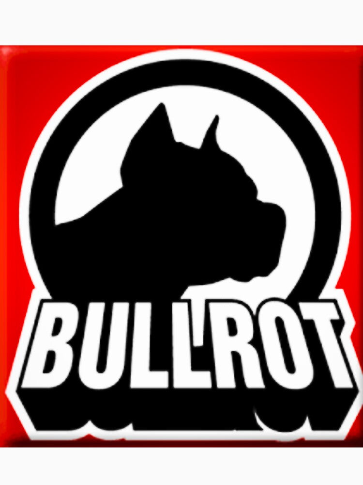 Bullrot Round Red Black White and Name by Bullrot