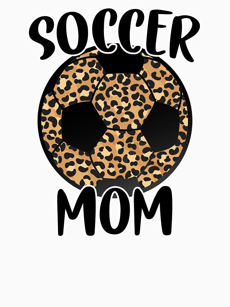 Soccer Mom, Leopard Heart, Soccer Mom Iron, Soccer ball, Gifts for Mom Happy Mother's Day by RaspberryEM
