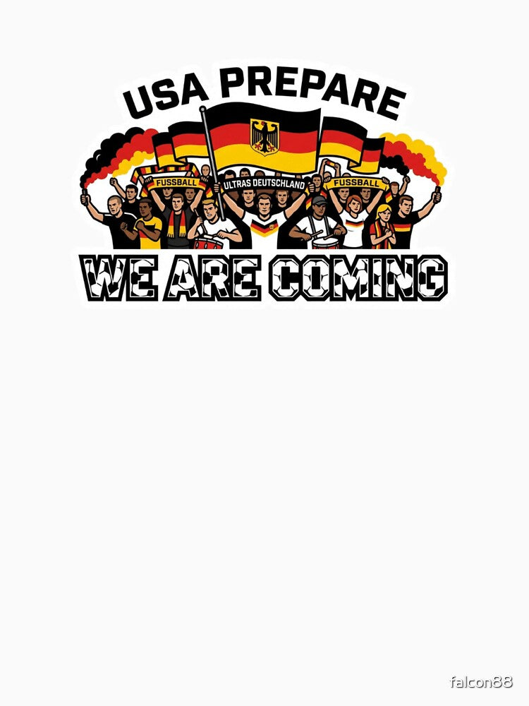 Germany Soccer Fans 2026 Sticker We Are Coming by Imaginarium of Chaos falcon88