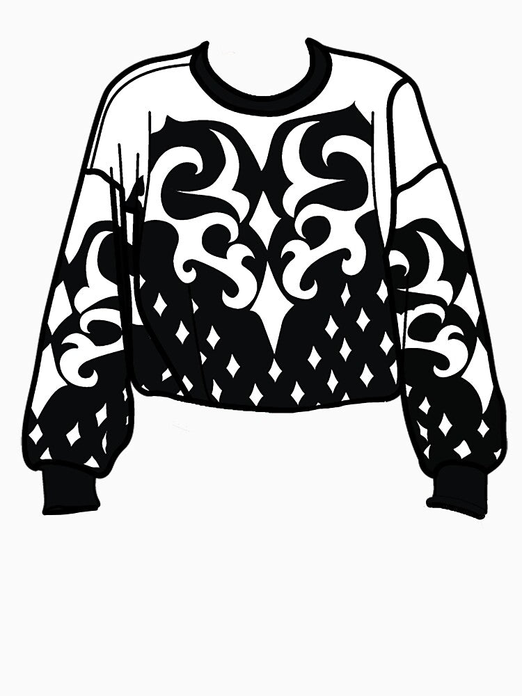Slavik’s Fashion sweater black by YurkoDyachyshyn