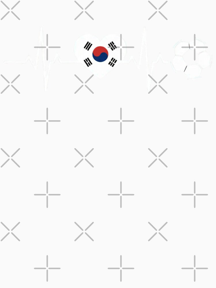 South Korea Football Heartbeat | Taegeuk Warriors Soccer Fan by dudelinart