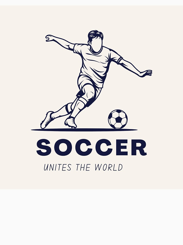 "Soccer Unites The World Player Illustration" by SmartMoneyMugs