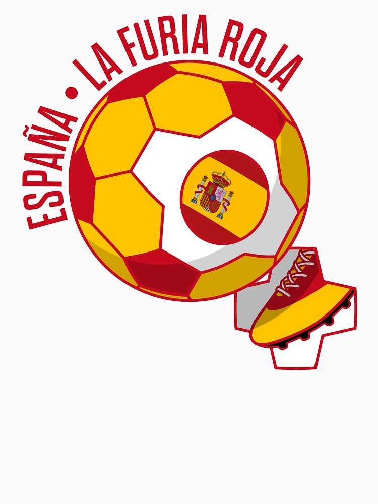 La Furia Roja - Espana - Spanish Flag Soccer / Football Fan Spain by ClickForMore