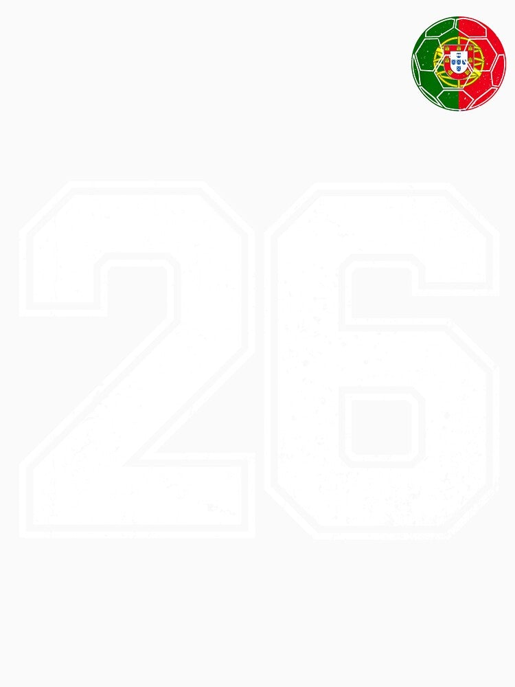 Portugal Soccer Number 26 Vintage Sports Fan by OliviaHayesArt