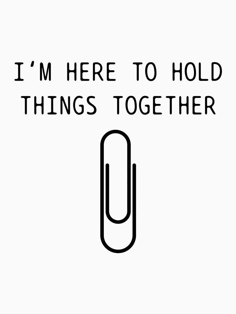 Office Humor Paper Clip Funny Sarcastic Coworker Work by MarkVHulings