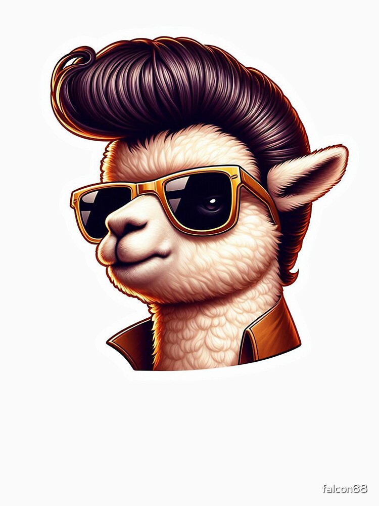 Goofy Alpaca with an Over-the-Top Pompadour Reloaded-Viral Drop 2025 by Imaginarium of Chaos falcon88